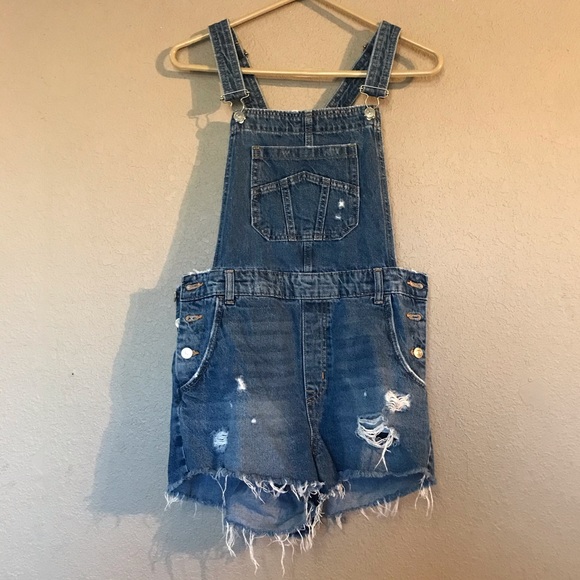 Blue Jean Shorts Overalls Factory Sale 